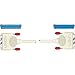 Straight Through RS-232 Serial & PC to Fax/Modem Cable, All Pins Connected, 2m (25DM/25DF)