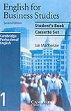 English for Business Studies Audio Cassette Set: A Course for Business Studies and Economics Students