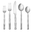 Bamboo Mirror 45-pc. Flatware Set - Service for 8 with Bonus Serving Set