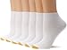 Gold Toe Women's 6 Pack Flat Knit Quarter Socks