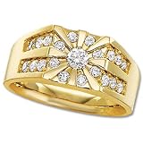 Jewelry : Men's Diamond Cluster Ring 1ctw