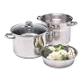 Kitchen Craft Clearview Stainless Steel Multi Cooker and Steamer with Pasta Pot 26cm