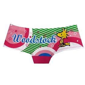 Peanuts - Woodstock Stars Pink Bikini Panty for women