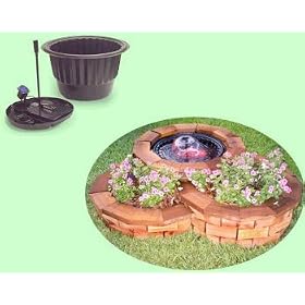 Pond in Pot TM, Complete Water Garden Kit/container/light/pump/filter
