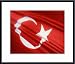 Flag of Turkey, Art Poster with Metal Frame, poster size: 20 x 16