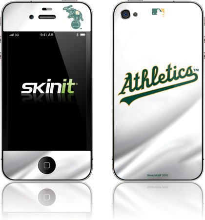 Skinit Oakland Athletics Home Jersey Vinyl Skin for Apple iPhone 4 / 4S