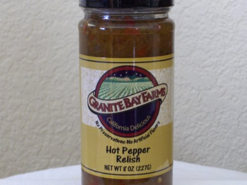 Hot Pepper Relish, 8oz. by Granite Bay Farms Specialty Foods