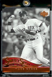 2005 Upper Deck Sweet Spot Classic Baseball Card #92 Wade Boggs Boston Red Sox - Mint Condition - In Protective Display Case !