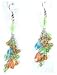 Multi Color Bead Fashion Earrings title=