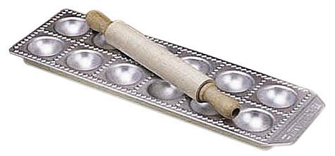 Imperia Italian Ravioli Tray 12 Hole  Rolling Pin