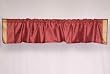 Maroon Sari Rod Pocket / Pole Top Valance - Pair