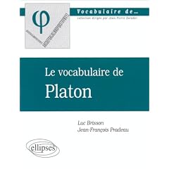 Le vocabulaire de Platon