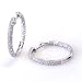 0.35 Carat 14KWG Diamond Hoop Earrings