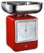 Wesco Küchenwaage RETRO WAAGE MIT UHR Rot