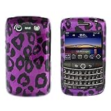 Premium - Blackberry 9700/Onyx Purple Leopard Cover - Faceplate - Case - Sn ....