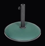 PARASOL BASE 15kg HEAVY DUTY FURNITURE GARDEN UMBRELLA STAND IN GREEN