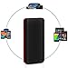 Portable Charger 25000mAh External Battery Pack USB Power Bank for iPhone iPad Smartphone Tablet Camera PSP and More (Black)