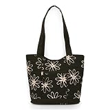 Olive n Figs Quilted Tote Bag Midnight Daisies tote bags Olive n Figs Quilted Tote Bag Midnight Daisies