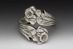 Silver Spoon Silver Plate Lilly Spoon Ring