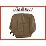 03 04 05 06 Chevy Silverado GMC Sierra Med Neutral Leather Seat Cover RH bottom by The Seat Shop