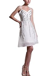 Spaghetti Strap Chiffon Short Thigh Length Prom Dress 