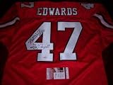 Robert Edwards Autographed Jersey - Georgia Bulldogs patriots Jsa coa - Autographed NFL Jerseys