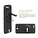 Ztylus Z-Clip Vent Mount w/ Black Lite Smartphone Case for Apple iPhone 6 / 6s - Rotatable Kickstand AC Clip, Slip Prevention, Non Magnetic