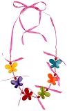 Girls Colorful Butterfly Necklace