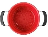 OXO Good Grips Silicone Collapsible Colander, Red