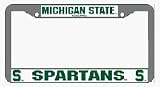 Michigan State Spartans Chrome License Plate Frame - Set of 2