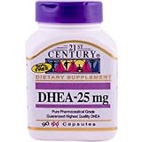 21st Century Health Care, DHEA-25 mg, 90 Capsules