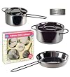 Children's Stainless Steel Cookware Set 5 Pc. Gift Set including Saut&eacute; Pan, Stock Pot and Sauce Pan *Perfect Gift Idea*