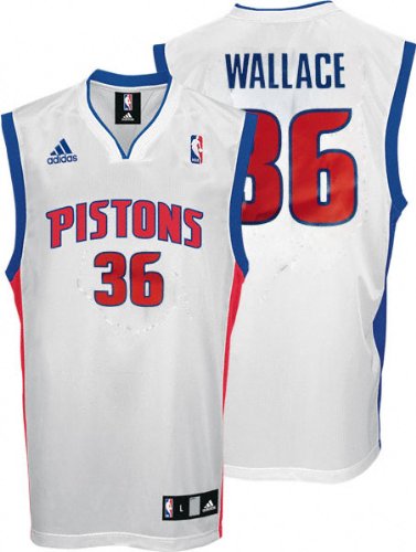 Rasheed Wallace Youth Jersey: adidas White Replica #36 Detroit Pistons Jersey