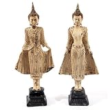 Review The Tribeca Gift Company  / Rustic Stone Effect Buddha, Holding Robes, 2 Assorted Designs - sold separately
