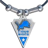NFL Detroit Lions Leather Cord Necklace