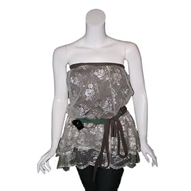 COREY LYNN CALTER Charro Gun Floral Lace Top