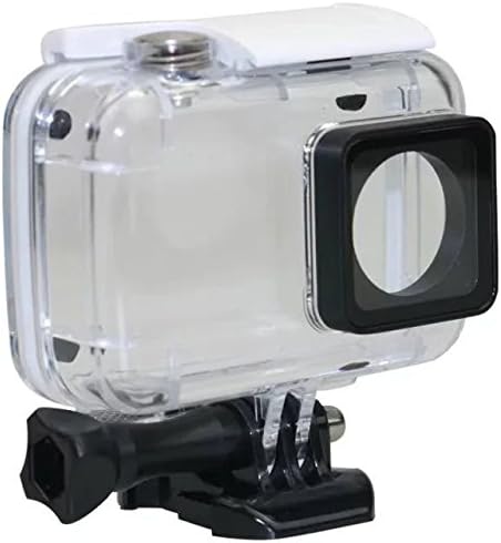 Amartshow Underwater Protective Waterproof Back Up Case Housing Waterproof Case Diving 45m for Xiaomi YI 4K Action Camera 2 II Protector Housing, White