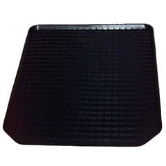 Schalenmatte, vorne, Gr��e: 52 cm x 41 cm, schwarz, universelle Waben-Pa�formmatte