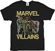 Junk Food Marvel Villains Washed Black T-Shirt Tee