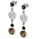 Boston Bruins Earrings NHL Logo w/ Team Colors