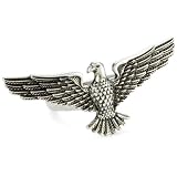 Lucky Brand Ranch Inn Silver-Tone Eagle Ring,