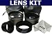 11 Pcs. Kit For OLYMPUS SP-550 SP-560 UZ Includes: 2.0X Telephoto Lens+0.45X Wide Angle+4 Pcs. Adapter Ring Kit (46, 49, 52, 55mm) + 2 Lens pouches+4 Caps (front and back for each lens)+Lens Adapter Tube+1 Deluxe Ultra Fine Microfiber Cleaning Cloth GOJA Logo