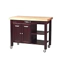 Kitchen Work Island Bamboo Butcher Block Top