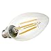 U-NE, LED Filament Bulb, Candle Lights, 4-pack 120v 4w E12 - 40w Equivalent Warm White