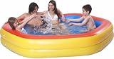 91 X 91 X 18 Giant Hexagon Kids Kiddie Pool with Easy Drain Plug