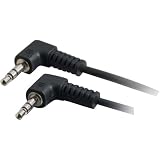 Cables To Go 40582 1.5 ft. 3.5mm Right Angled M/M Stereo Audio Cable M-M