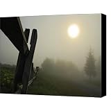 Foggy Country Road Canvas Print / Canvas Art - Artist Lois Bryan