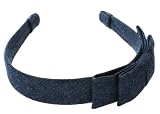 L. Erickson USA Coco's Two Tier Headband - Sueaded Denim