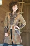 Women's 3 4 Fleur De Lis Leather Jacket