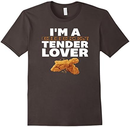 Men's Chicken Nuggets Shirt-Chicken Tender TShirt- Funny Chicken Medium Asphalt
